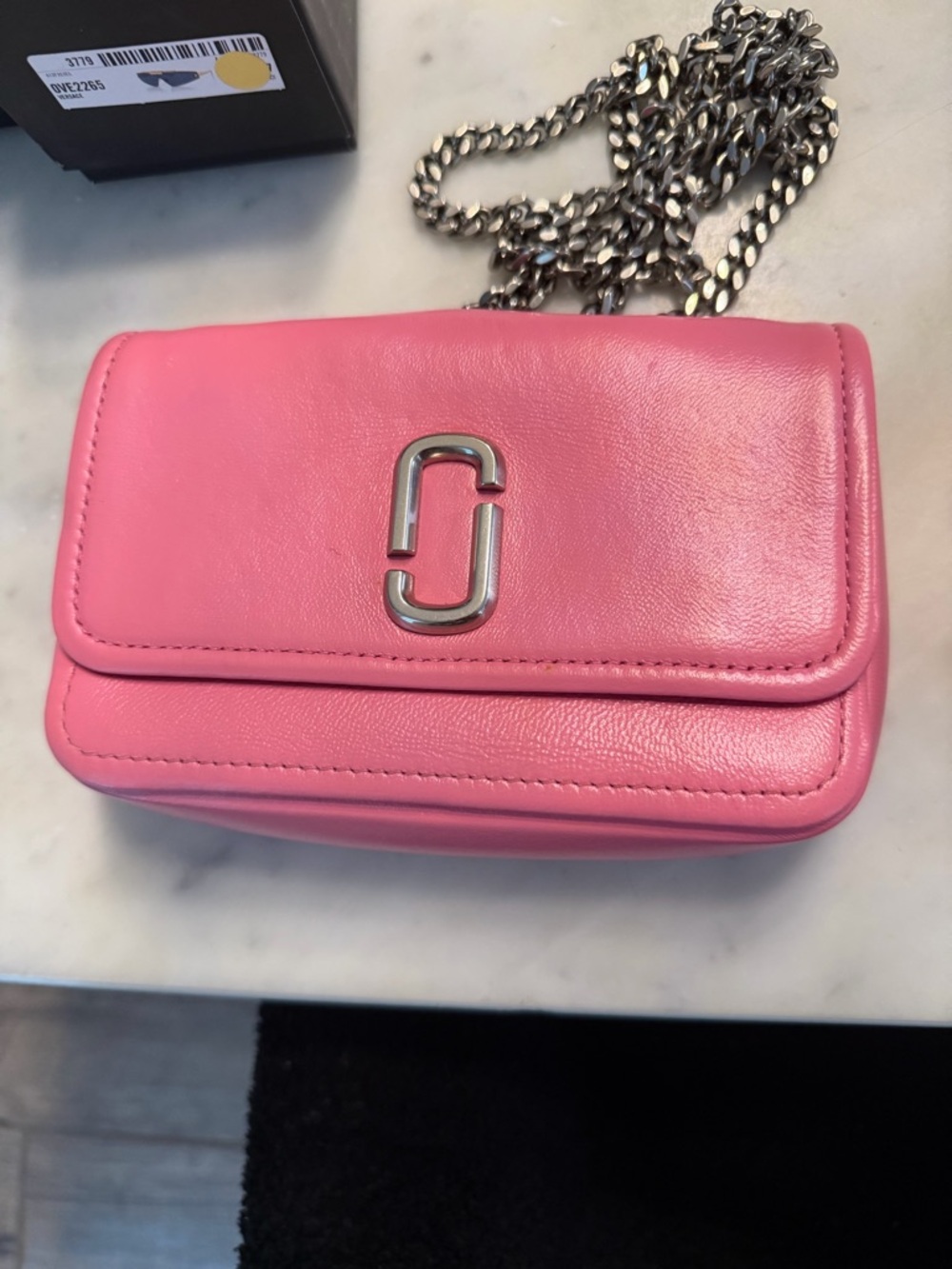 Marc Jacobs Pink Leather Chain Crossbody